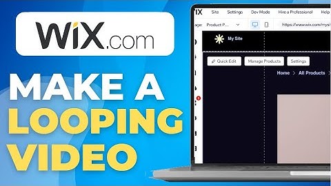 How To Make A Looping Video Background In Wix Studio
