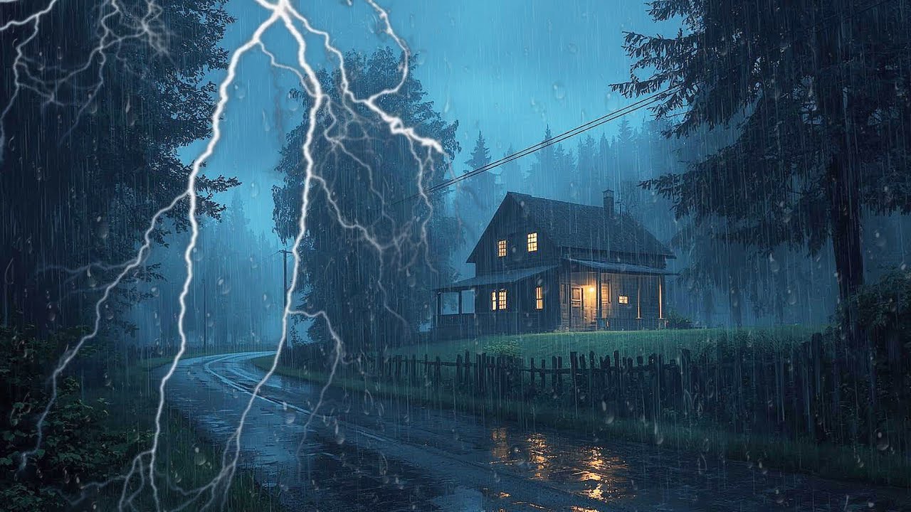 Duerme Profundo en Minutos Lluvia Intensa con Truenos Relajantes Toda ...