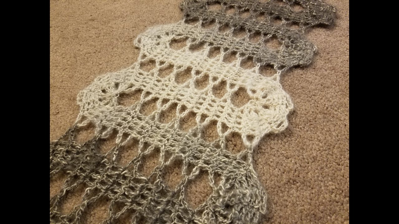 The Bruges Lace Scarf Crochet Tutorial!