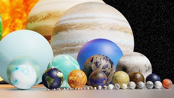 Solar System Size Comparison 2025 | 3D Animation!