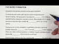 FCE Word Formation Explained (B2 First) | Full Exercise + Grammar Tips