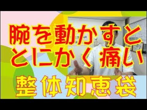 腕を動かすとにかく痛い「整体知恵袋.com」