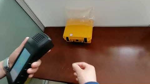 Hand-held laser remote methane gas leak detector test video #Remote Methane Laser Telemeter