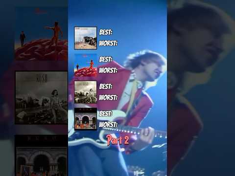 Rush Albums Best & Worst Songs Part 2 #rush #yyz #progressiverock #rockmusic