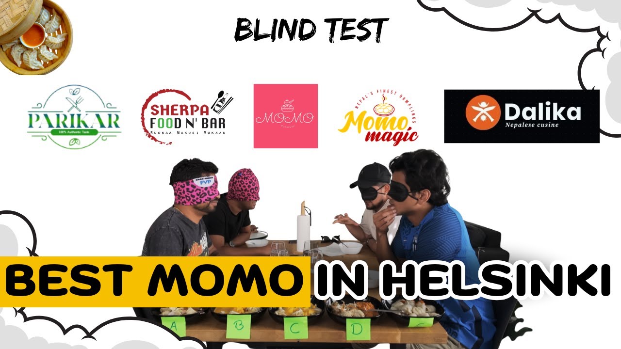 Best MOMO in Helsinki | Blindfolded Momo Taste Test