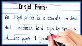 What is inkjet printer | Definition of inkjet printer | Types of printer | inkjet printer kise kahte