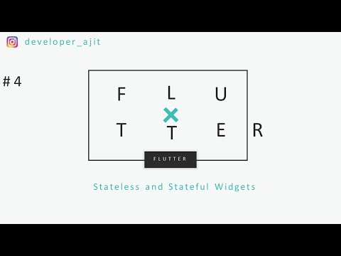 #4 Stateless and Stateful Widgets in flutter  in hindi