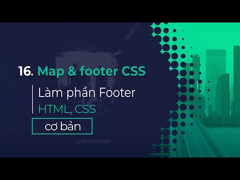 Video 16. Map & footer CSS - youtube