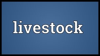 Livestock Meaning