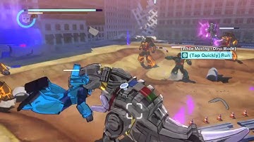 Grimlock Combat Gameplay - Transformers Devastation PS4
