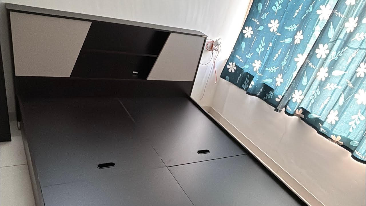 Unboxing & Installation ( Godrej Interio Hannah Queen Size, Engineered wood BED with box storage )