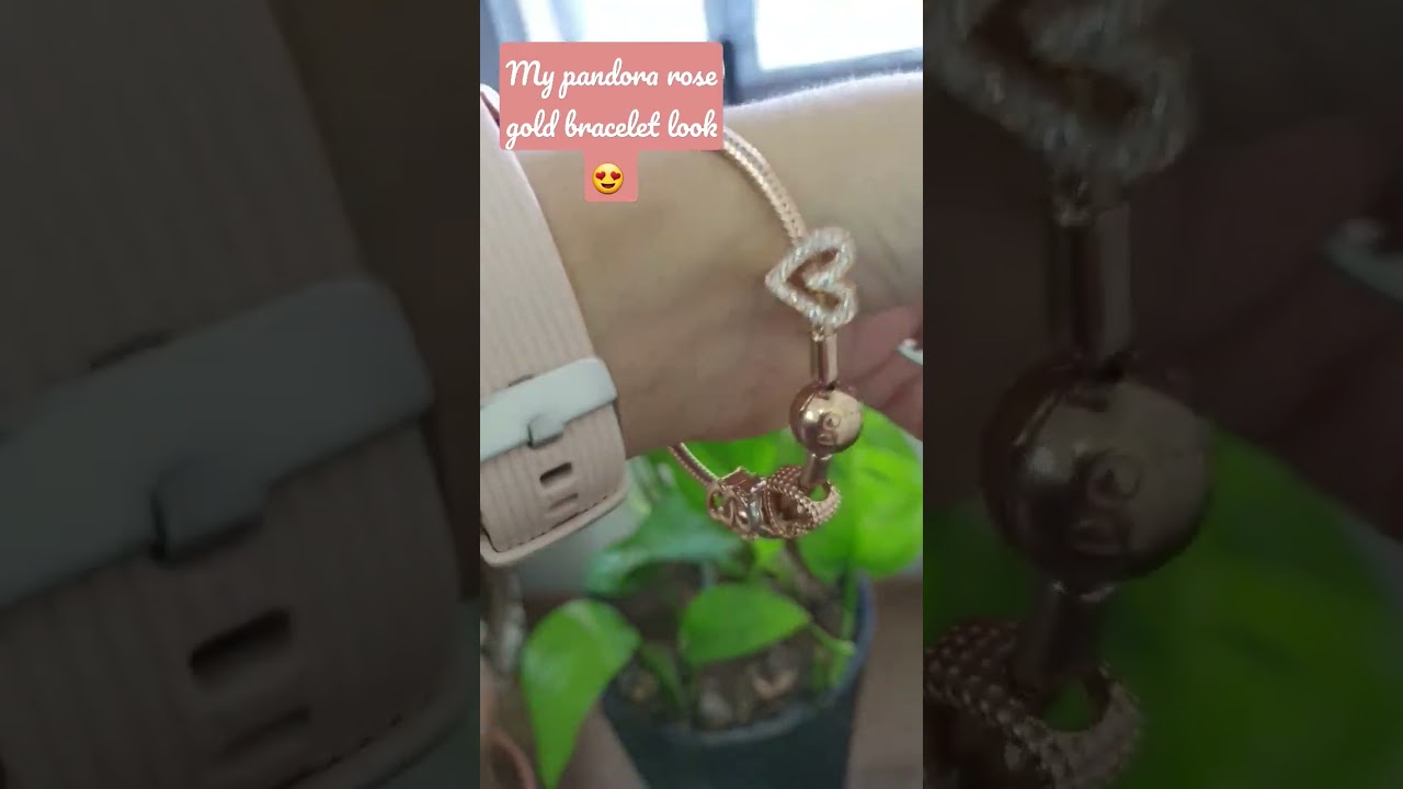 my pandora rose gold bracelet look. 