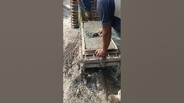 Concrete Slab Pouring Done by Hand#HandBuild #ConcreteWork #CivilEngineering #Shorts