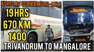 kerala rtc ac scania full journey video.trivandrum to Mangalore# mallu travelogue#mallutravelogue