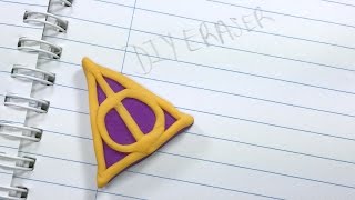 DIY Deathly Hallows Eraser (back to school!)