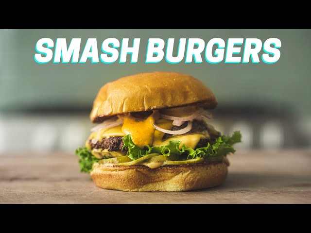 Double Smash Burgers with Sauce