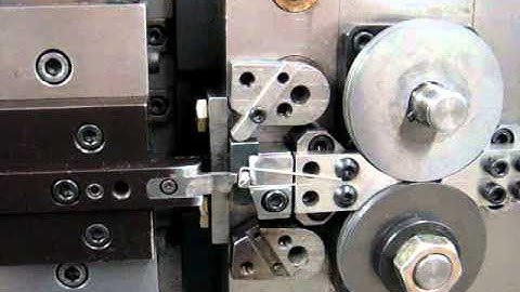 Medical Wire Form Being Produced on a AIM 100 CNC Machine