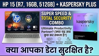 HP 15 Review- Ryzen 7 Power & Kaspersky Plus Security | Review in Hindi | Features