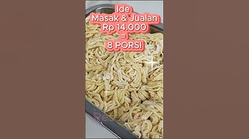 4 BAHAN Jadi Mie Sendiri | Cara Membuat Mie Telur | resep masakan ide jualan makanan murah #fypシ