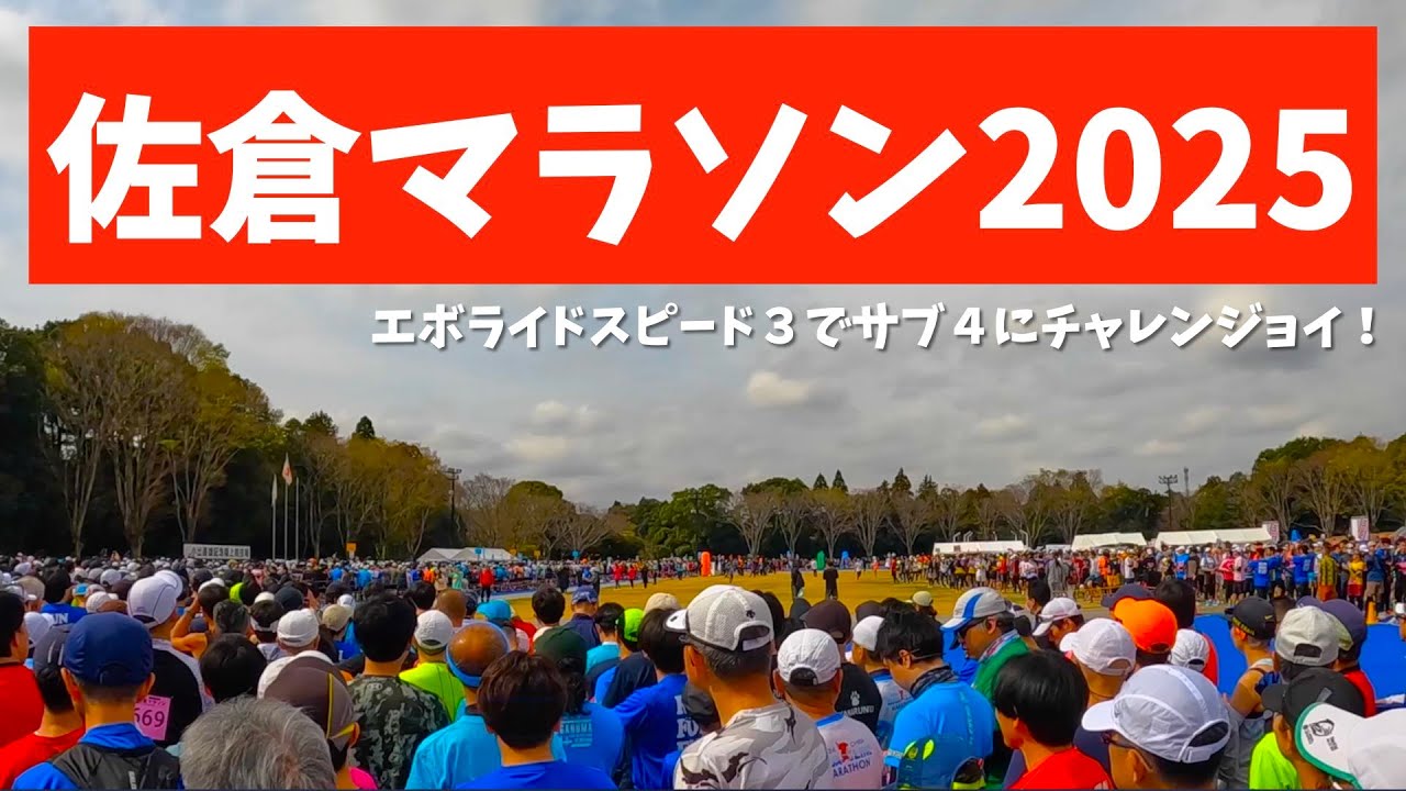【佐倉マラソン2025】エボライドスピード３でサブ４に挑戦しました！