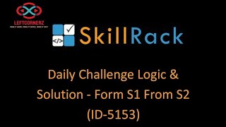 skillrack daily challenge logic and solution - form s1 from s2 (29-08-2020) [id -5153]