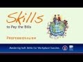 Soft Skills--Professionalism