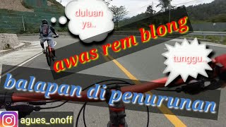 Balapan di penurunan_balik kandang // gowes di kebun kopi