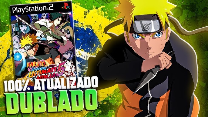 Meu PS2 Nostalgia: Naruto 5 Dublado Em PT-BR ISO VMODE=PAL-NTSC PS2