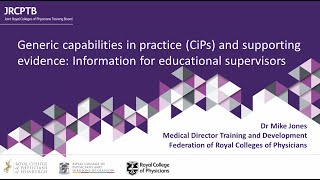 Generic Capabilities In Practice Cips Information For Educational Supervisors