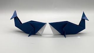 How To Make An Origami Whale  Easy Origami Whale