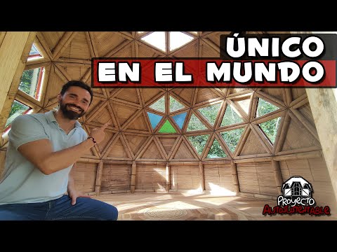 🌎I built the world's first connector-free bamboo dome!