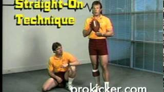 How to Kick Straight-on with Mark Moseley - NFL Football MVP Kicker - Washington Redskins