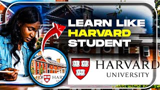 How To Study Like A Harvard Student