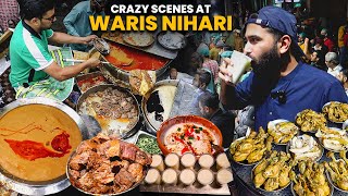 INSANE SCENES AT WARIS NIHARI | Goga Murgh Salan | Amritsari Dahi Bhallay | Lahore street Food