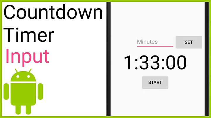 Countdown Timer Part 4 - ENTER A TIME - Android Studio Tutorial