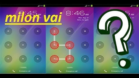 Pattern Lock Read Only 14 Second (milon vai)