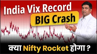 India Vix Record BIG Crash | क्या Nifty Rocket होगा ?