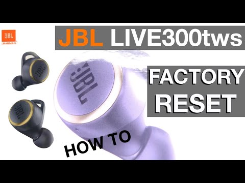 FACTORY RESET JBL LIVE300tws (how to)