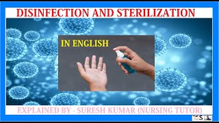 DISINFECTION AND STERILIZATION IN ENGLISH