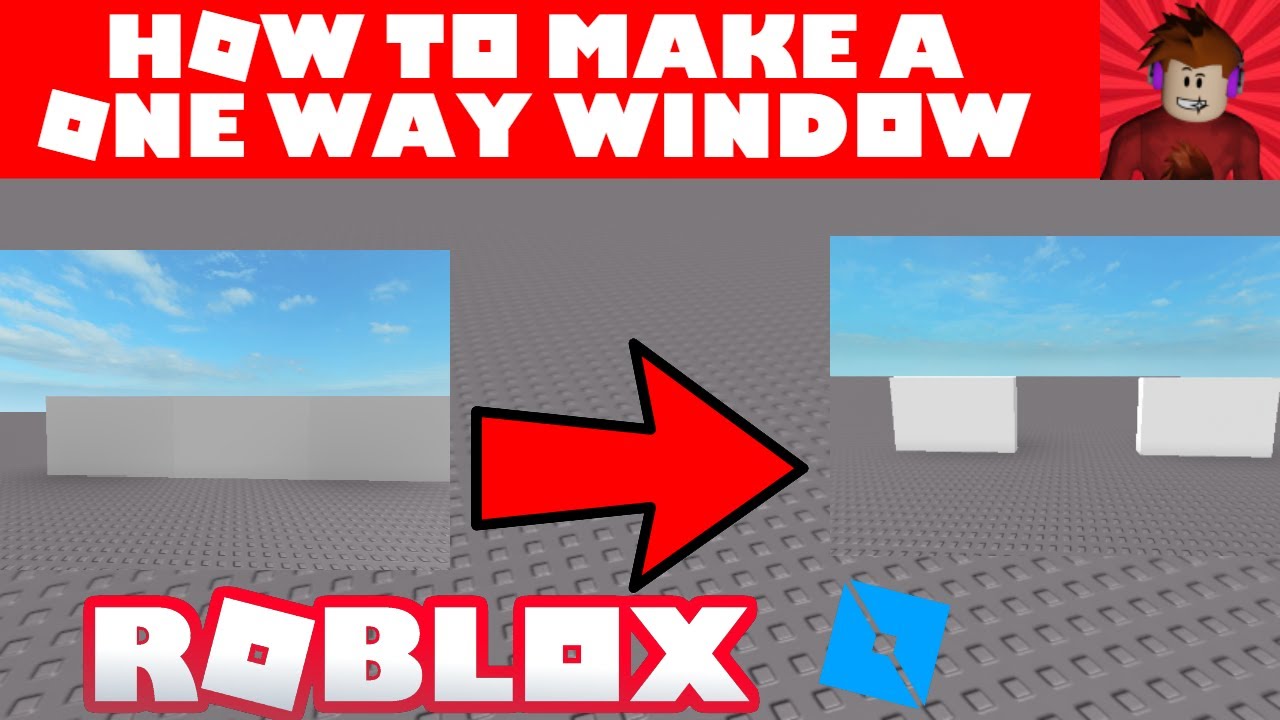 How To Make A One Way Window Roblox Studio Tutorial Youtube - how to make windows in roblox studio