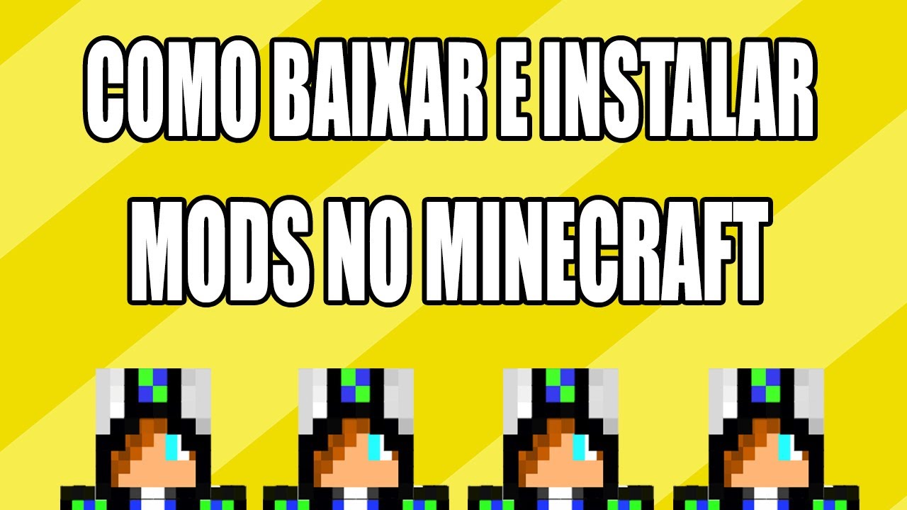 COMO BAIXAR E INSTALAR MODS PARA O MINECRAFT !!! 🤓 - YouTube