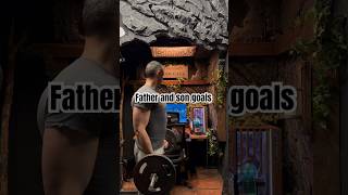 Father and son doing what they like #thewitcher4 #gaming #gamingsetup #gym #gamerlife #lovegaming