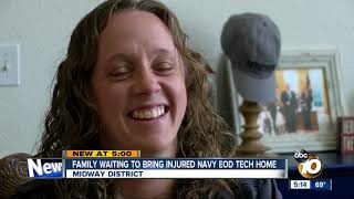 Family Waiting To Bring Injured Navy Eod Tech Home