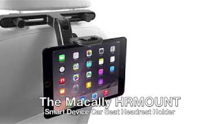 Macally HRMOUNT Car Seat Headrest Mount and Holder for iPad, Tablets, Switch, Phones