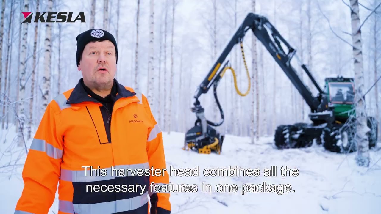 Jyrki Hyvärinen: KESLA 21RH-III harvester head & 13105 crane  Pro Silva S3