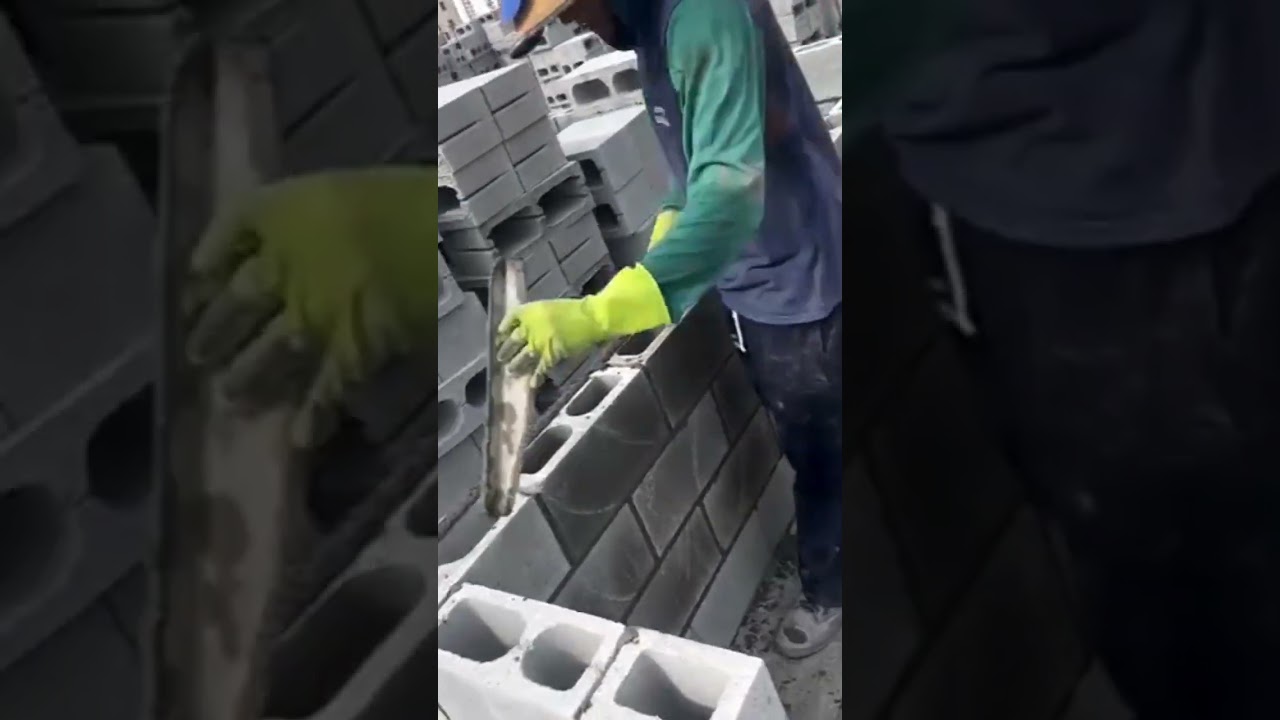 ASMR BRICKLAYING SATISFYING 375 #realestate