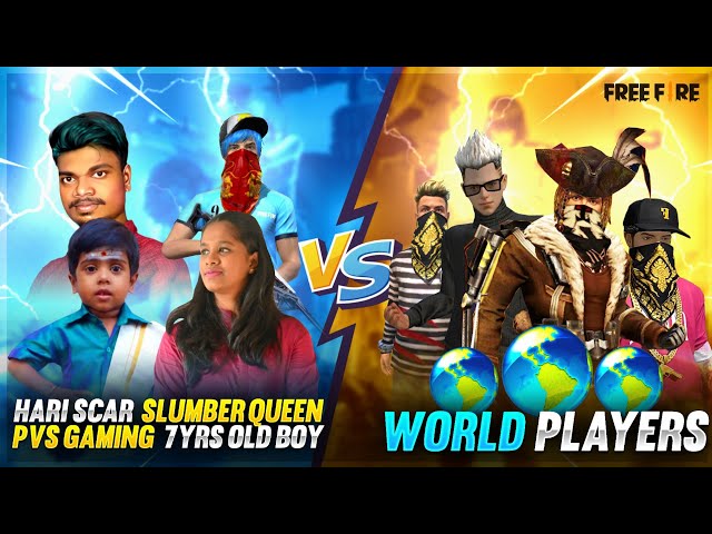 💥 🔥அடேங்கப்பா Hari Scar x PVS x SQ x 7yrs Old Boy vs 4 World Pro Players🤣| Best Clash Squad Gameplay class=