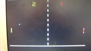 Project Pong on a VGA screen with a Renesas M16C microcontroller @ 24 MHz
