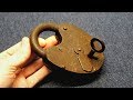 Making a knife from an old rusty lock