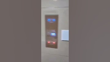 Toilet switches used with automatic sliding door. People can lock the door inside.